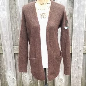 NEW H&M Open Front Mohair Sweater